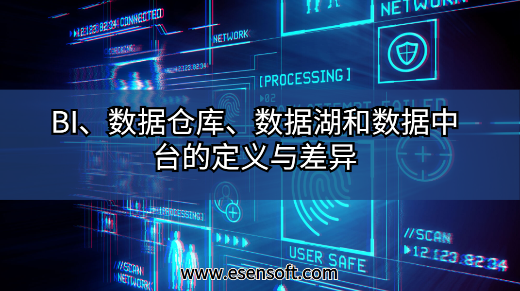 BI、数据仓库、数据湖和数据中台的定义与差异